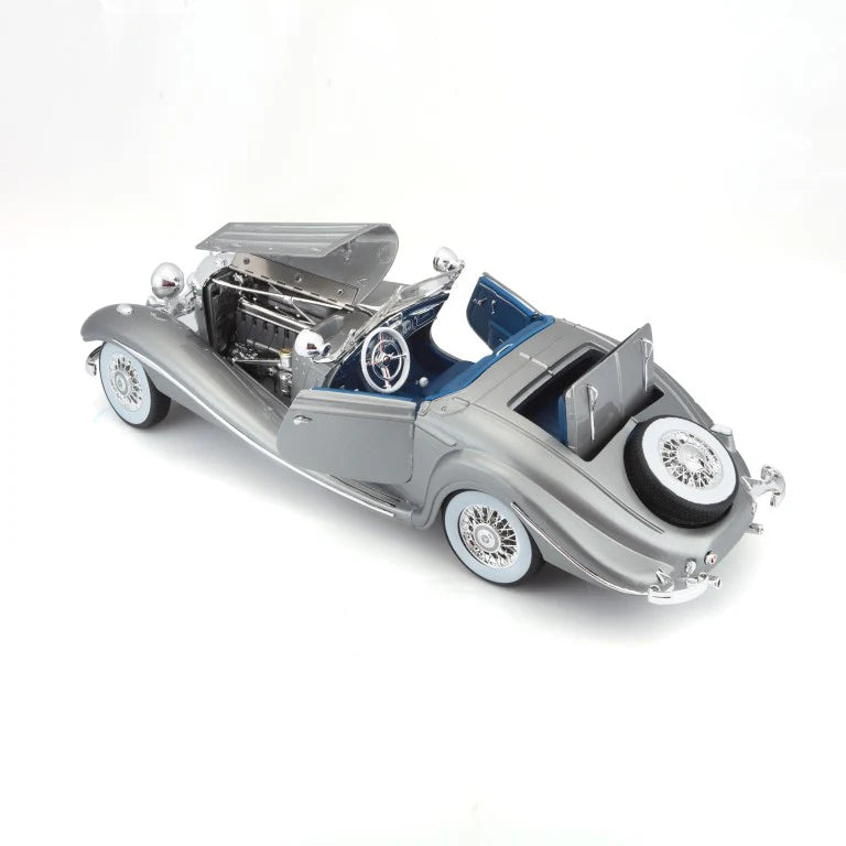 Mercedes-Benz 500K Typ Specialroadster 1936 gri - 1/18 Maisto