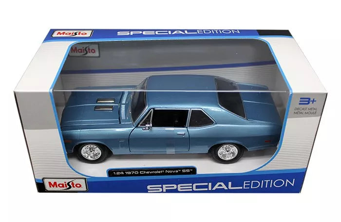 Chevrolet Nova SS 1970 albastru - 1/18 Maisto