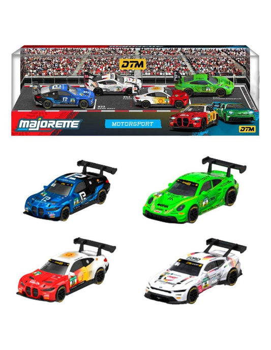 Set 4 masinute metalice Motorsport DTM - 1/64 Majorette