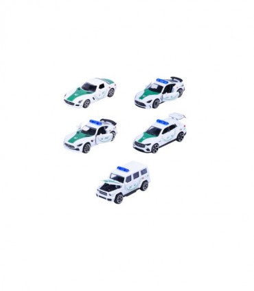 Set 5 masinute metalice Mercedes-AMG Dubai Police - 1/64 Majorette