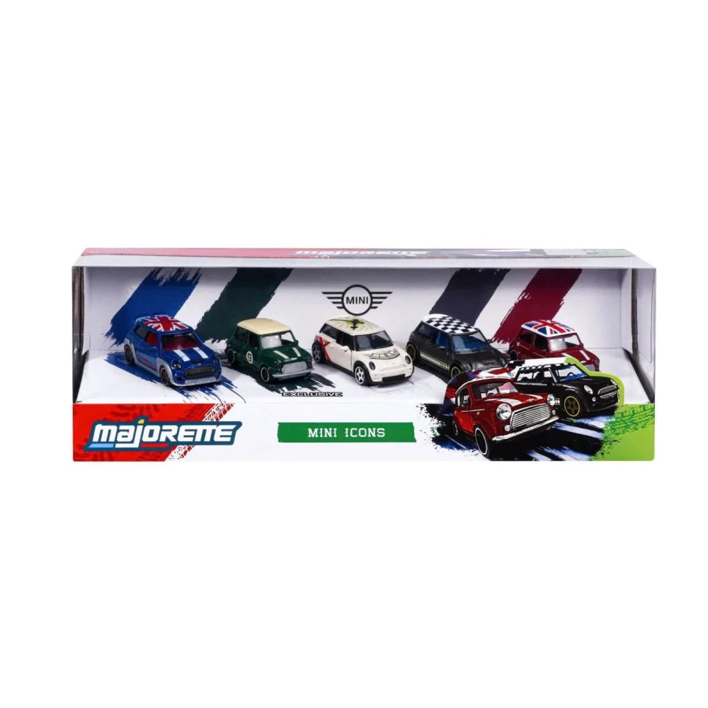 Set 5 masinute metalice Mini Icons - 1/64 Majorette
