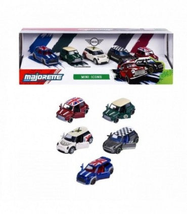 Set 5 masinute metalice Mini Icons - 1/64 Majorette