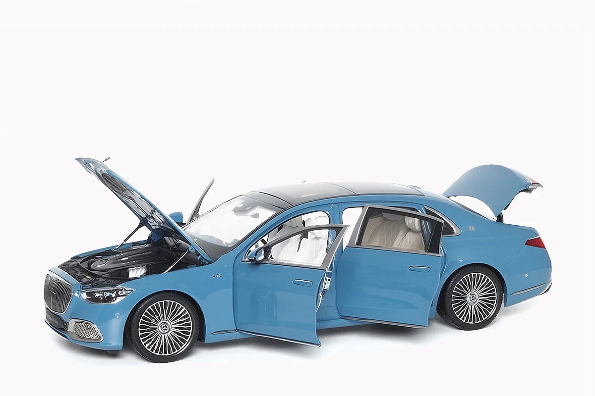 Mercedes-Maybach S-Class 2021 vintage blue - 1/18 Almost Real