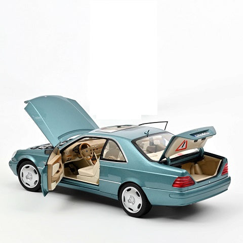 Mercedes-Benz CL600 Coupe 1997 blue metallic - 1/18 Norev