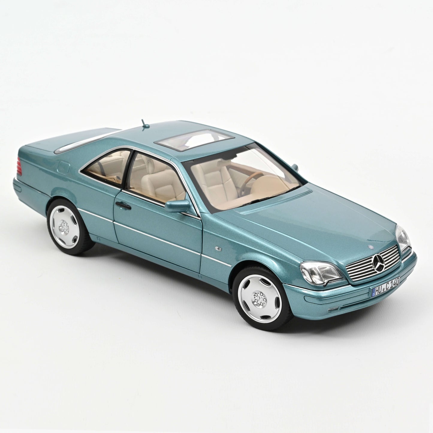Mercedes-Benz CL600 Coupe 1997 blue metallic - 1/18 Norev