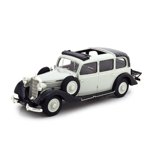 Mercedes-Benz 260D Pullman Landaulet 1936 gri/negru - 1/18 Triple9