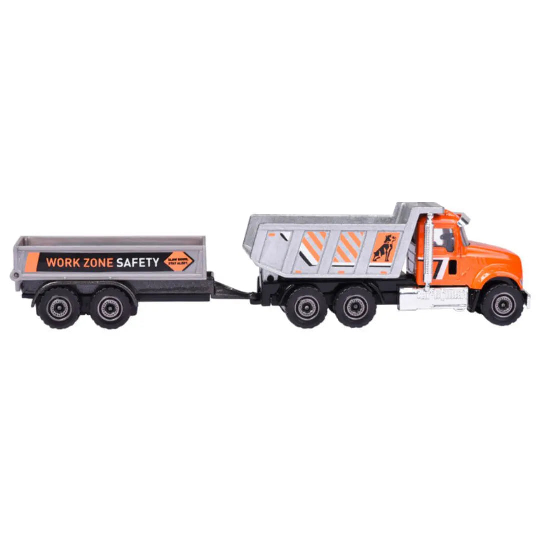 Camion Mack Granite cu remorca - 1/64 Majorette