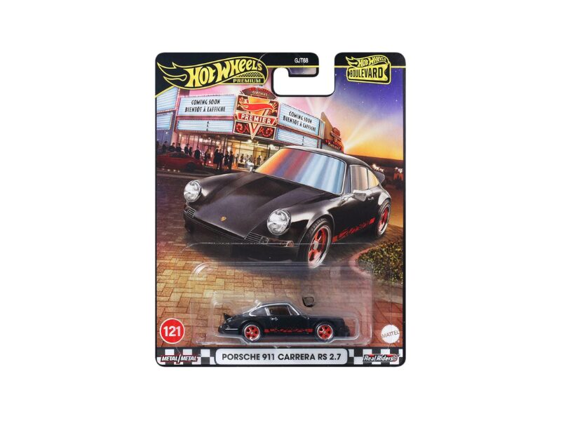 Masinuta metalica Porsche 911 Carrera RS 2.7 negru - 1/64 HW Premium