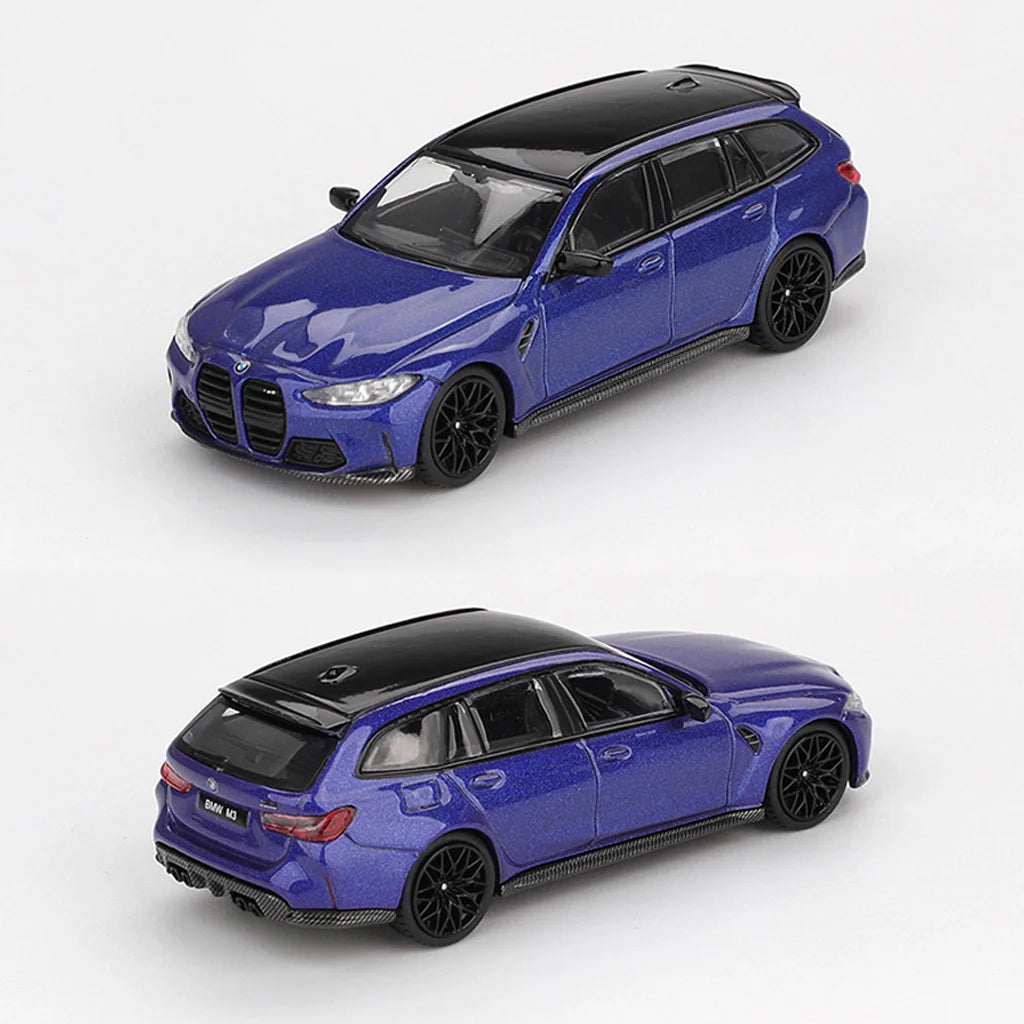 BMW M3 Competition Touring Portimao blue metallic - 1/64 Mini GT