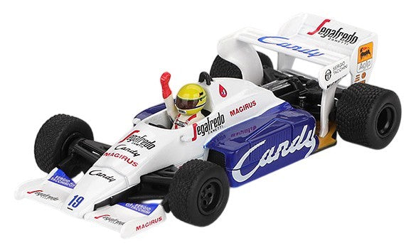 Formula 1 Toleman TG184 #19 1984 Monaco Grand Prix 2nd place Ayrton Senna - 1/64 Mini GT