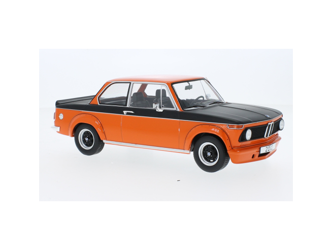 BMW 2002 Turbo portocaliu/negru -  1/18 Model Car Group