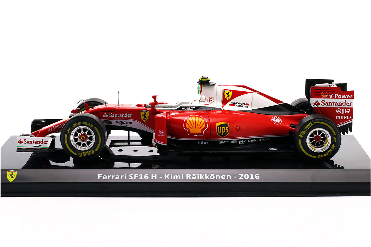 Formula 1 Ferrari SF16 H - Kimi Raikkonen 2016 cu vitrina plexiglass - 1/24 Edicola