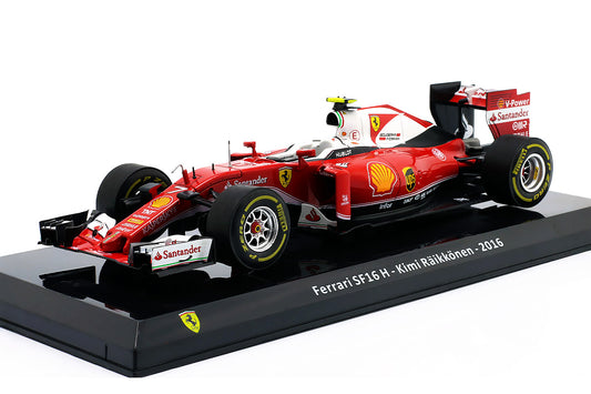 Formula 1 Ferrari SF16 H - Kimi Raikkonen 2016 cu vitrina plexiglass - 1/24 Edicola