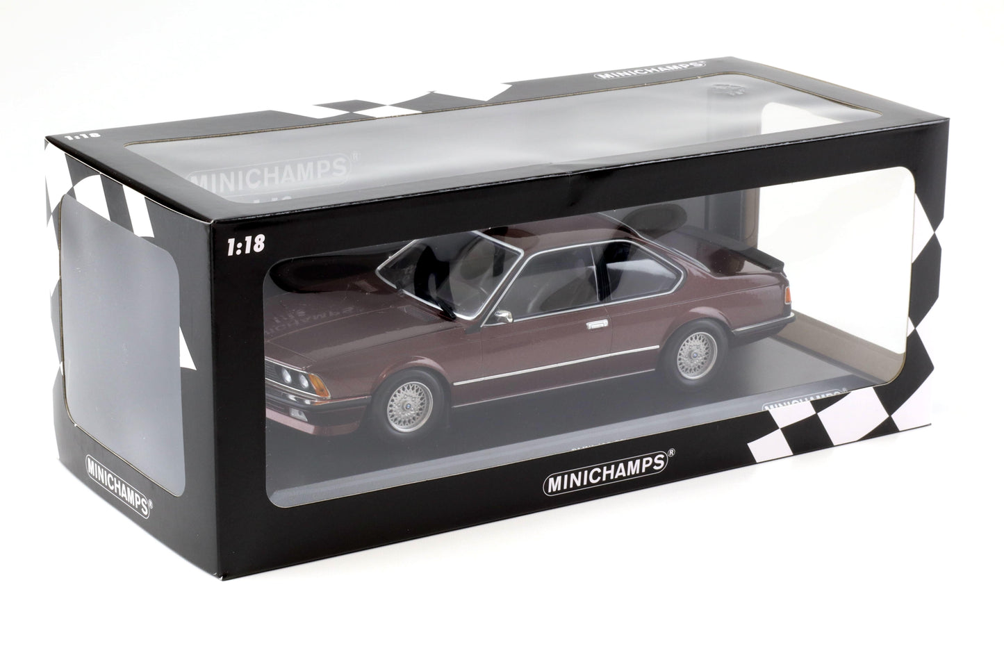 BMW 635 CSi 1982 rosu inchis metalic - 1/18 Minichamps