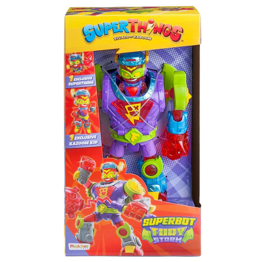 Set de joaca cu figurine si Robot Fury Storm - Superthings