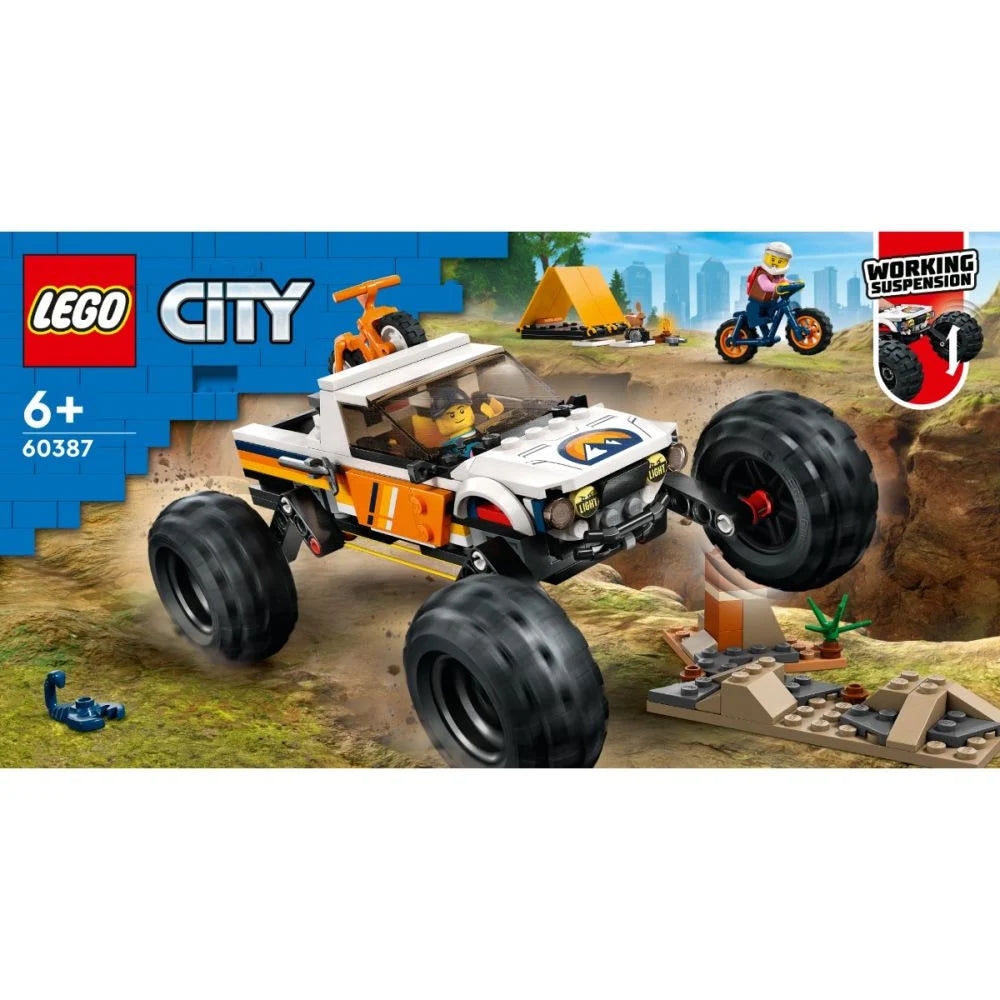 LEGO City 60387 - Aventuri off road cu vehicul 4x4 (252 piese)