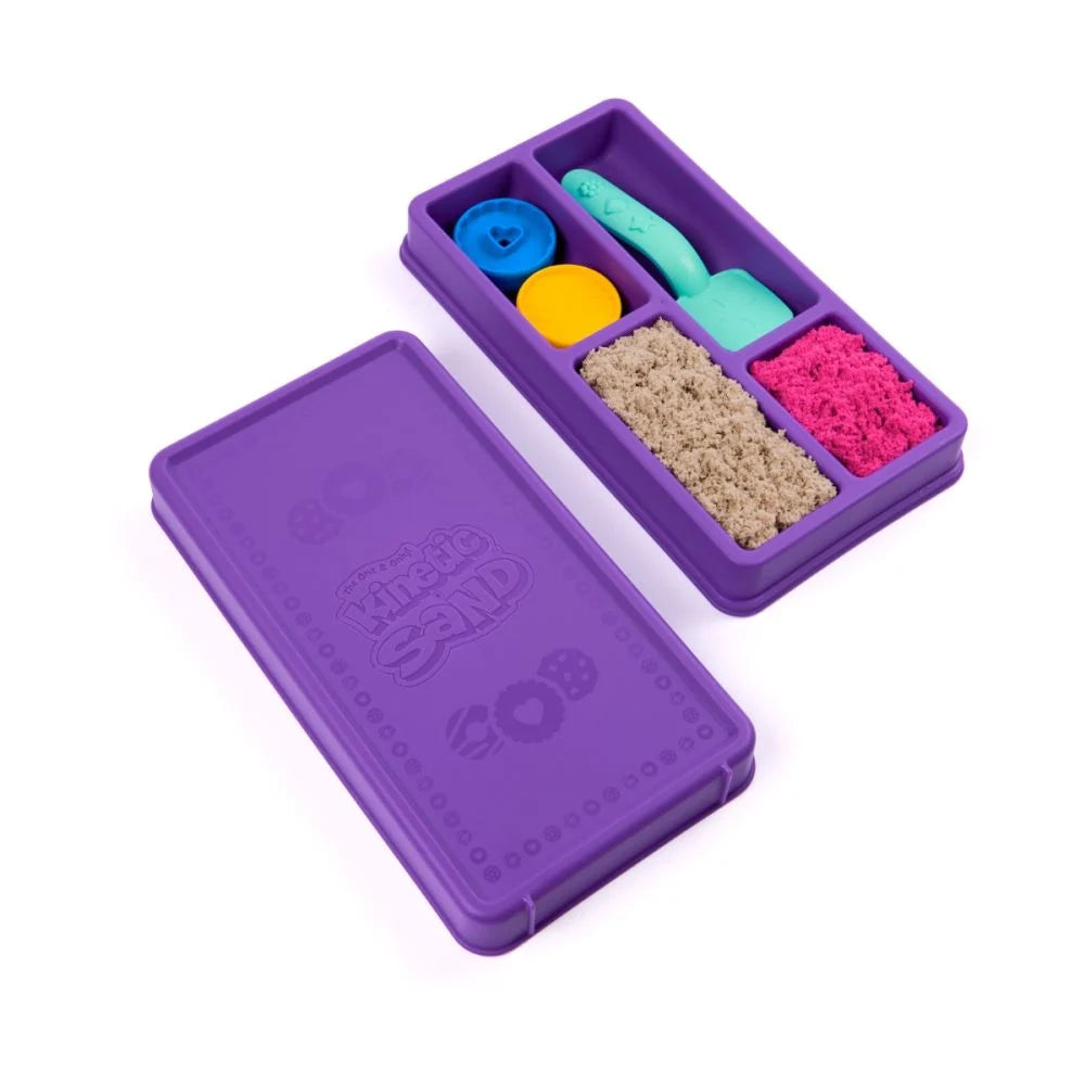 Set de joaca cu nisip si diverse forme Kinetic Sand - Cutie cu fursecuri