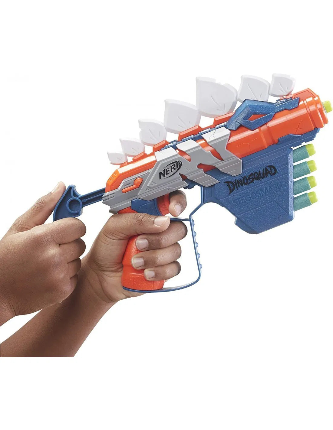Blaster Nerf Dinosquad - Stegosmash cu 5 proiectile