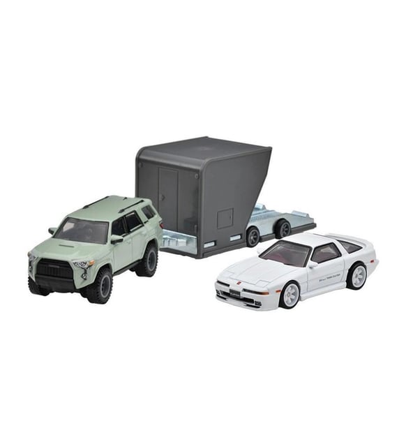 Set 2 masinute - Toyota 4Runner 2018 si Toyota Supra 1989 - 1/64 Hot Wheels Premium