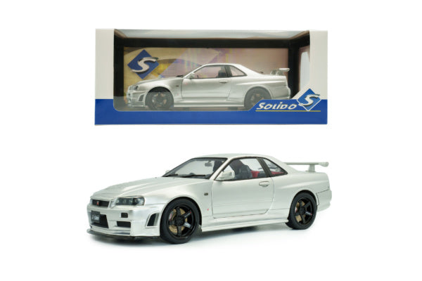 Nissan Skyline GT-R R34 Ztune silver 1999 - 1/18 Solido