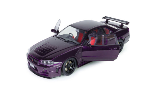 Nissan Skyline GT-R R34 Ztune midnight purple 1999 - 1/18 Solido
