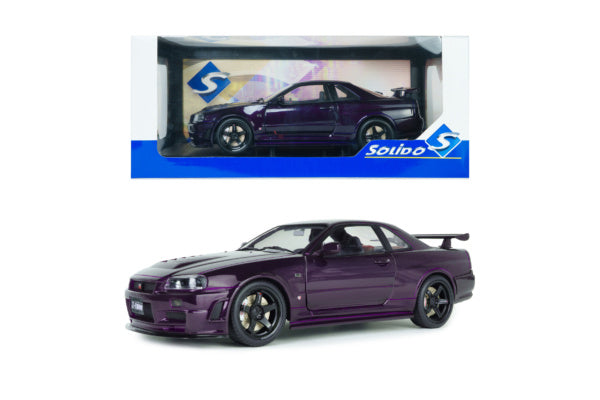 Nissan Skyline GT-R R34 Ztune midnight purple 1999 - 1/18 Solido