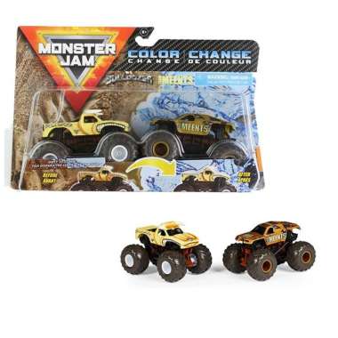 Set 2 masini Monster Jam - Bulldozer si The Meents 1/64