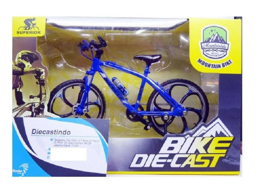 Bicicleta Mountain Bike albastra 17cm ICRAZY - 1/10 Altaya