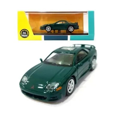 Mitsubishi Gto 3000GT verde cu vitrina plexiglass - 1/64 Paragon