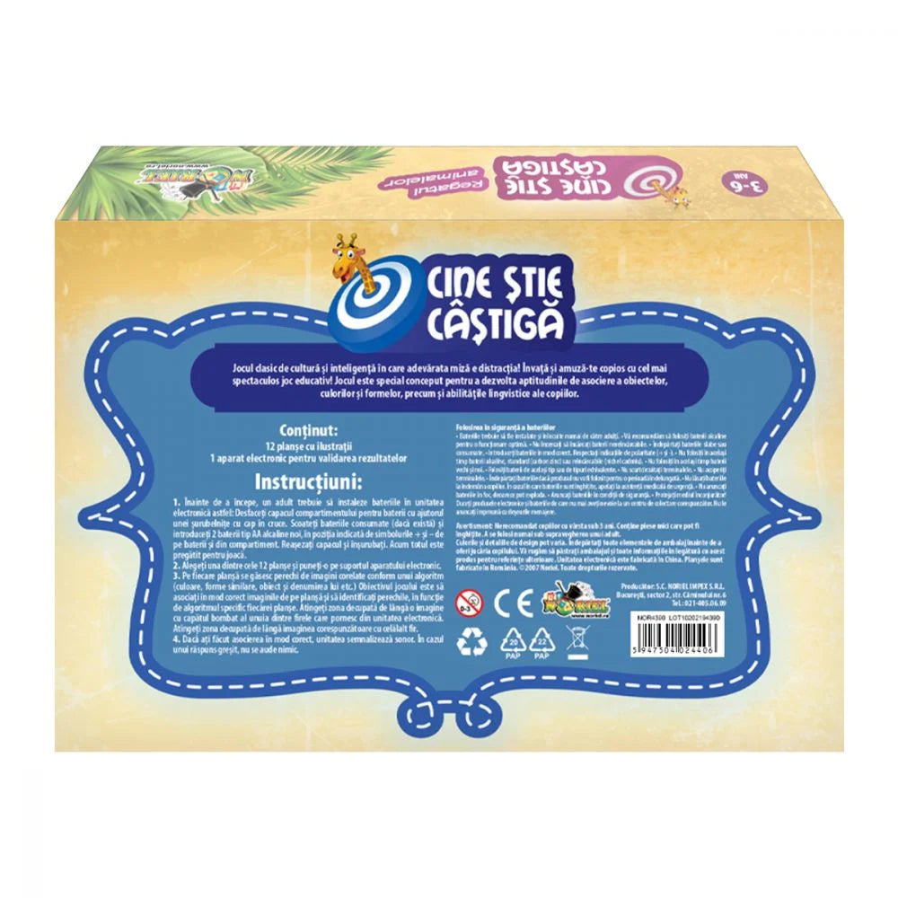 Joc interactiv Cine stie castiga - Regatul animalelor