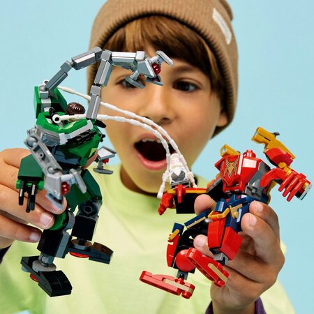LEGO Marvel 76338 - Batalia robotilor: Omul Paianjen vs Doc Ock (315 piese)