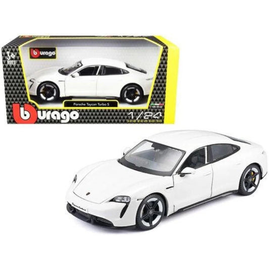 Porsche Taycan Turbo S alb - 1/24 Bburago