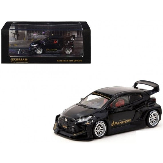 Toyota GR Yaris Pandem cu vitrina plexiglass - 1/64 Tarmac