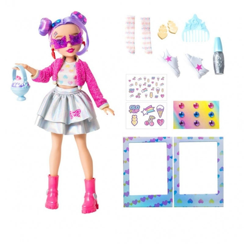 Papusa Glo-Up Girls Glo All Out - Sadie 27cm