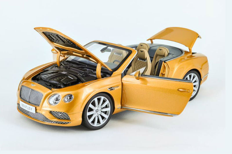 Bentley Continental GT Convertible 2016 Sunburst Gold RHD - 1/18 Paragon