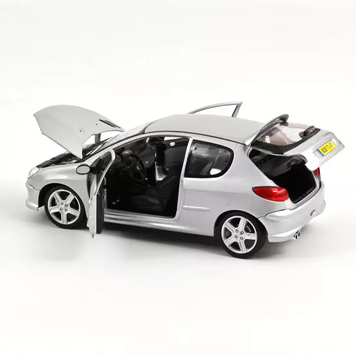 Peugeot 206 RC 2003 argintiu - 1/18 Norev