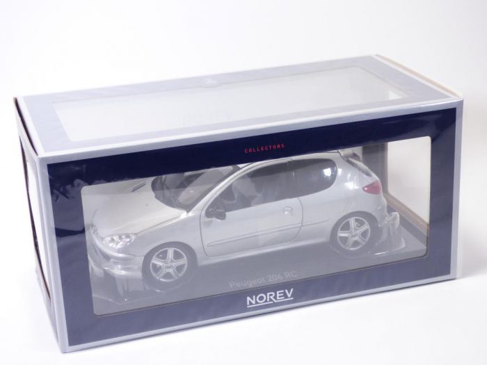 Peugeot 206 RC 2003 argintiu - 1/18 Norev