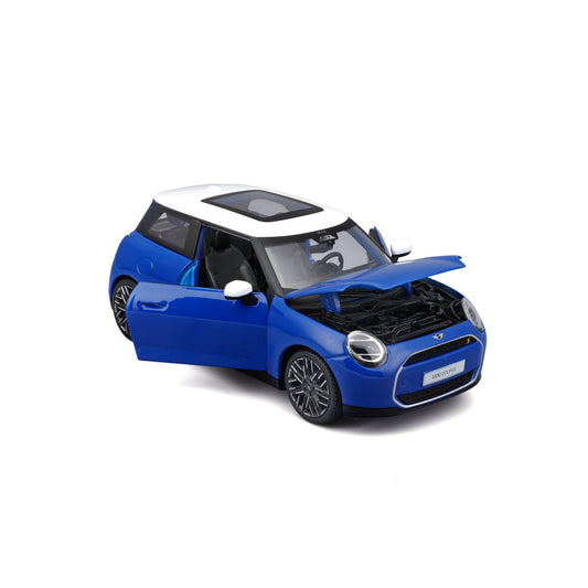 Mini Cooper SE albastru/alb - 1/24 Maisto