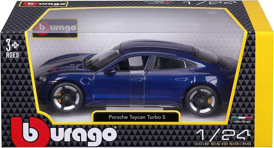 Porsche Taycan Turbo S bleumarin - 1/24 Bburago