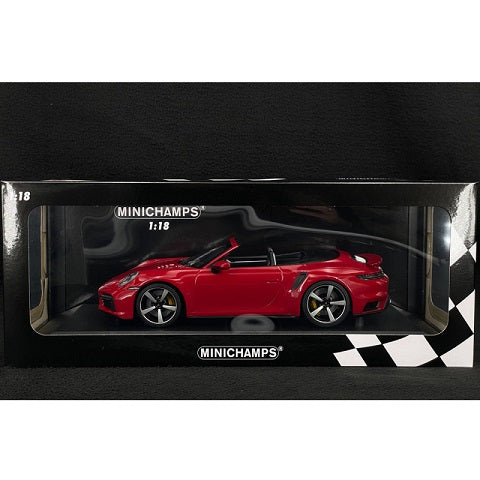 Porsche 911 Turbo S Cabriolet rosu 2020 1/580pcs - 1/18 Minichamps