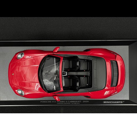 Porsche 911 Turbo S Cabriolet rosu 2020 1/580pcs - 1/18 Minichamps