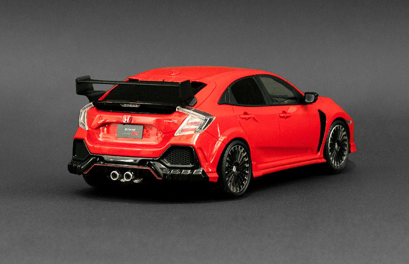 Honda Civic Mugen Type R rosie cu vitrina plexiglass - 1/18 Pop Race