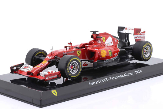 Formula 1 Ferrari F14 T Fernando Alonso 2014 cu vitrina - 1/24 Altaya