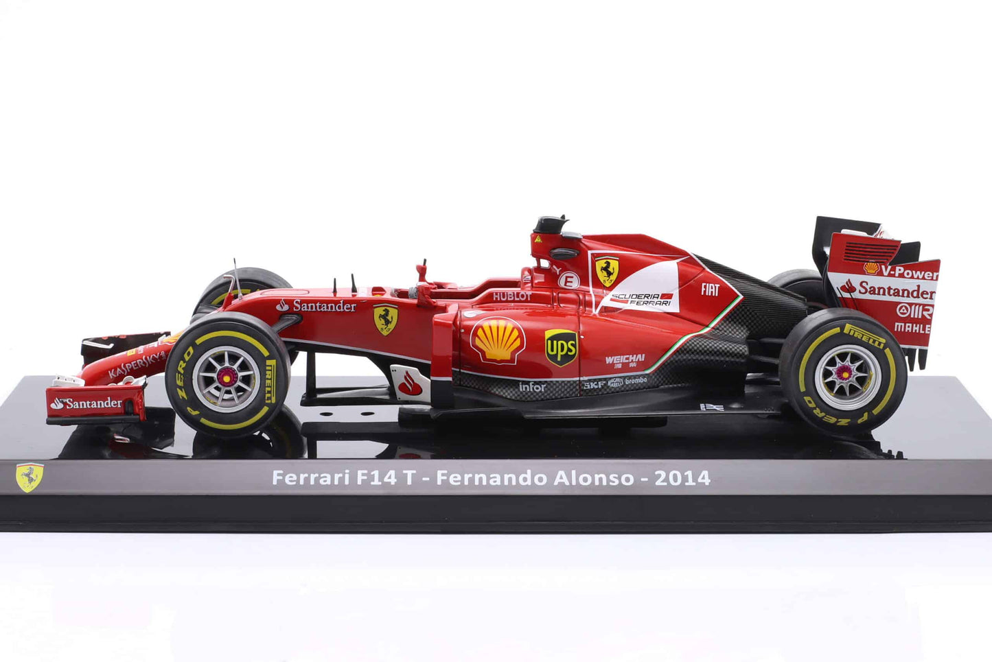 Formula 1 Ferrari F14 T Fernando Alonso 2014 cu vitrina - 1/24 Altaya