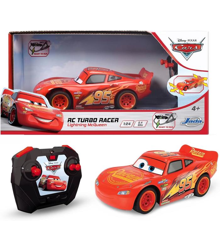 Masinuta Fulger McQueen cu telecomanda - 1/24 Jada