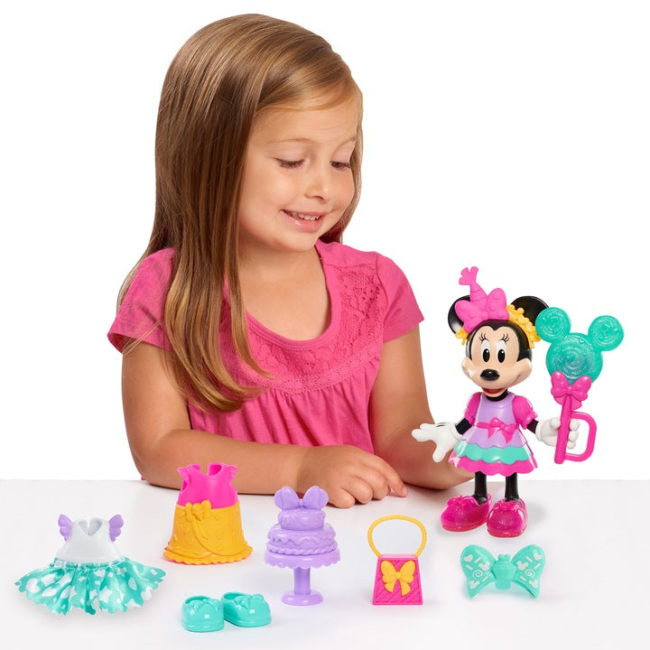 Papusa Disney Minnie Mouse, cu accesorii - Sweet Party 12 cm