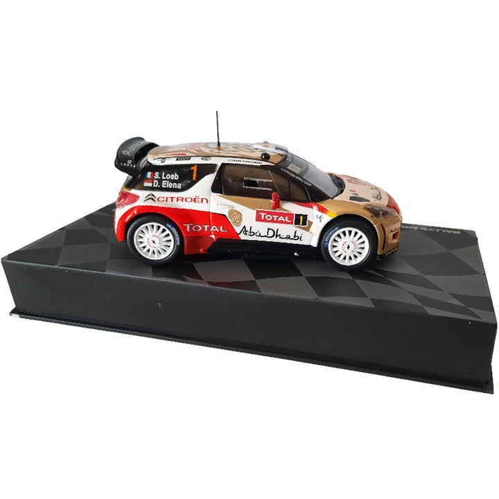 Citroen DS3 WRC S.Loeb - D.Elena Rallye Monte-Carlo 2013 #1 cu vitrina plexiglass - 1/43 Altaya