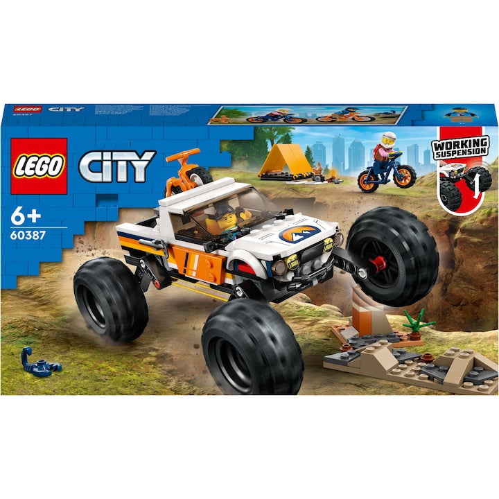 LEGO City 60387 - Aventuri off road cu vehicul 4x4 (252 piese)
