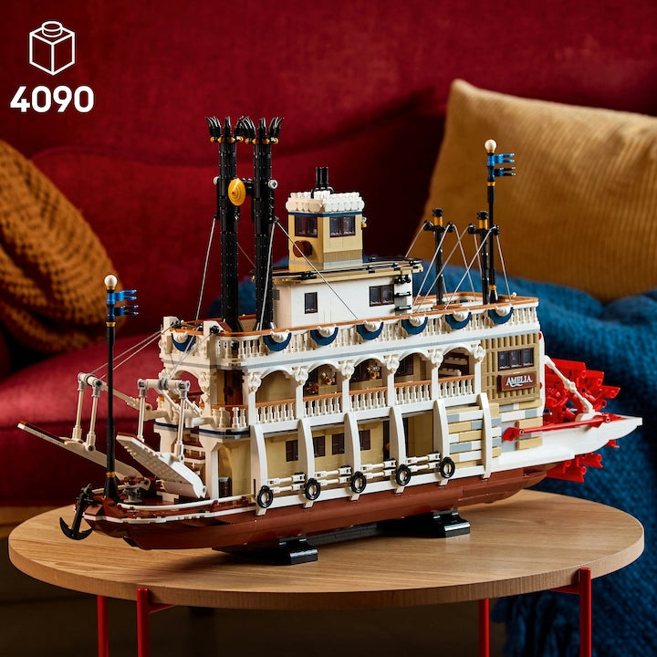 LEGO Ideas 21356 - Barca cu aburi (4090 piese)