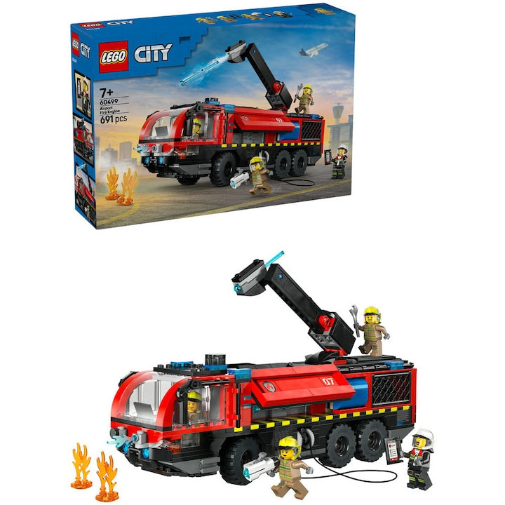 LEGO City 60499 - Autospeciala de pompieri la aeroport (691 piese)